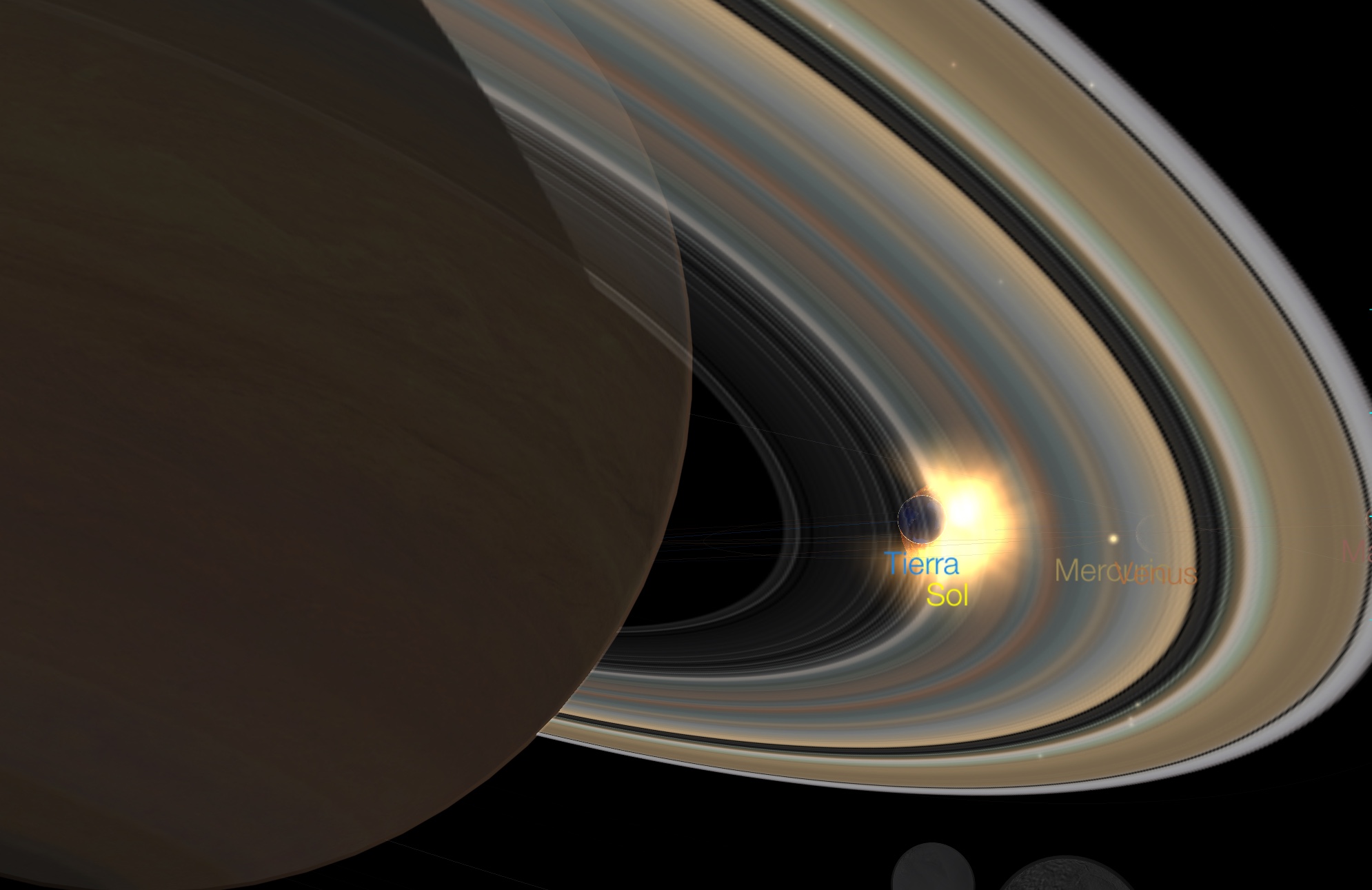 Fig. 15 Saturno en oposición