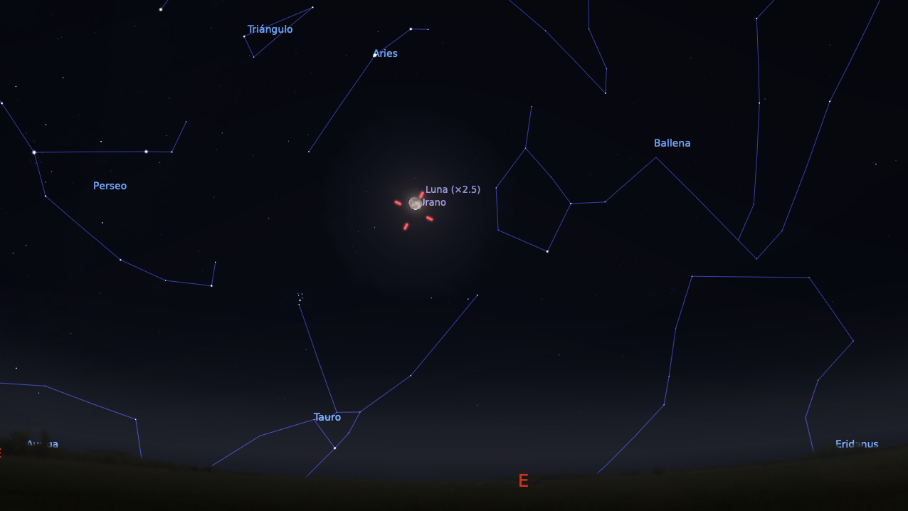 Fig. 09 Urano y Luna.