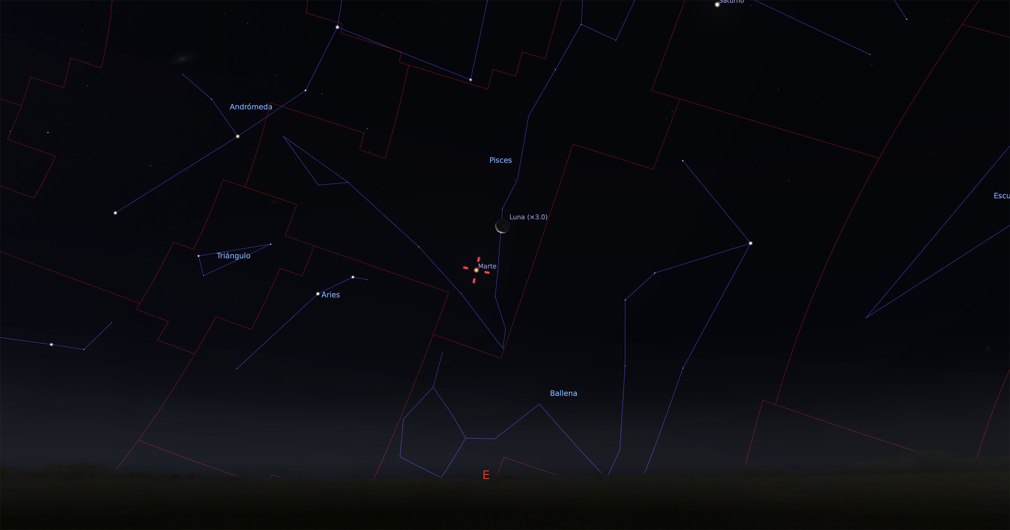 Fig. 02 Marte y Luna.