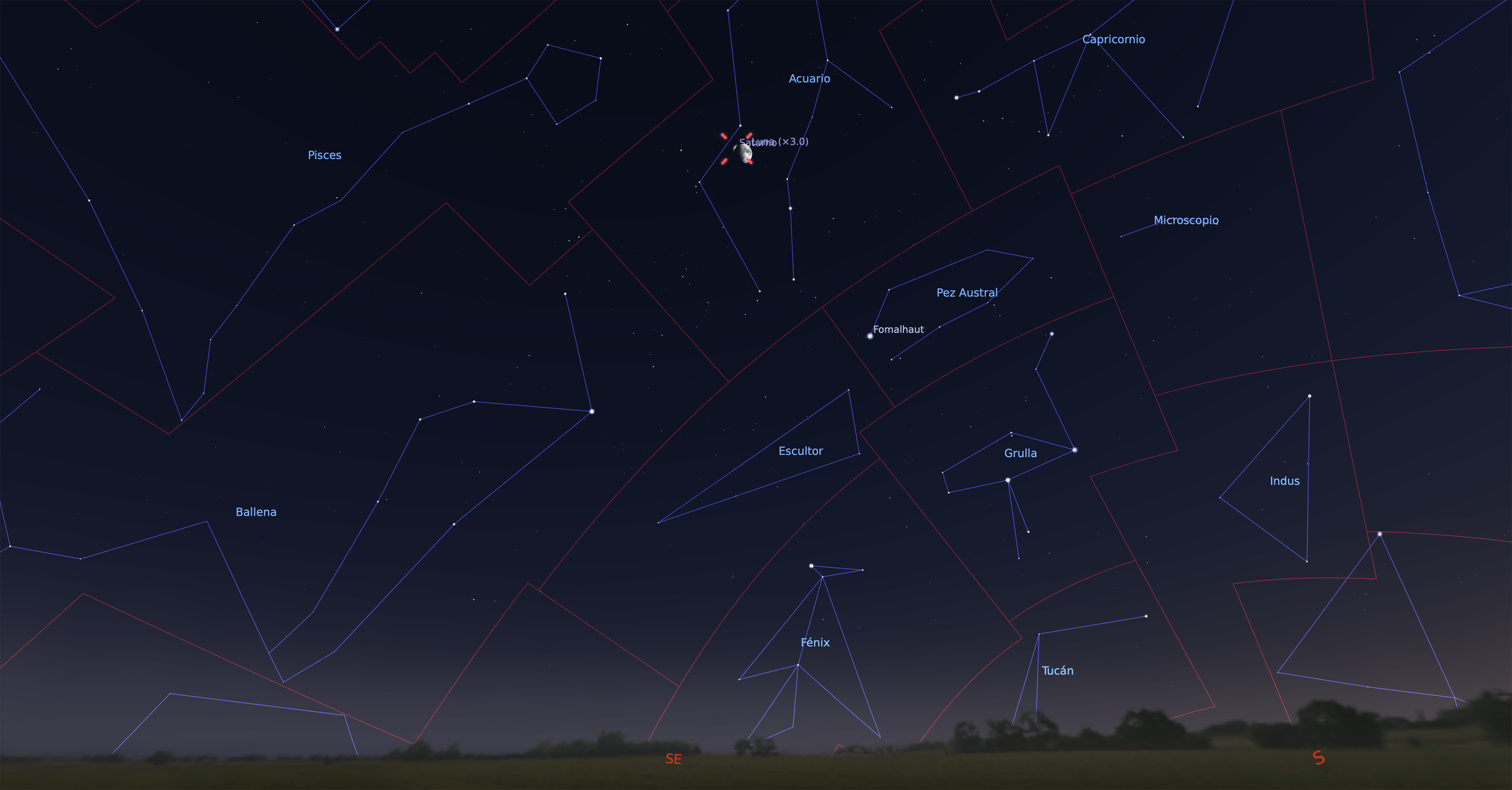 Fig. 05 Saturno y Luna.